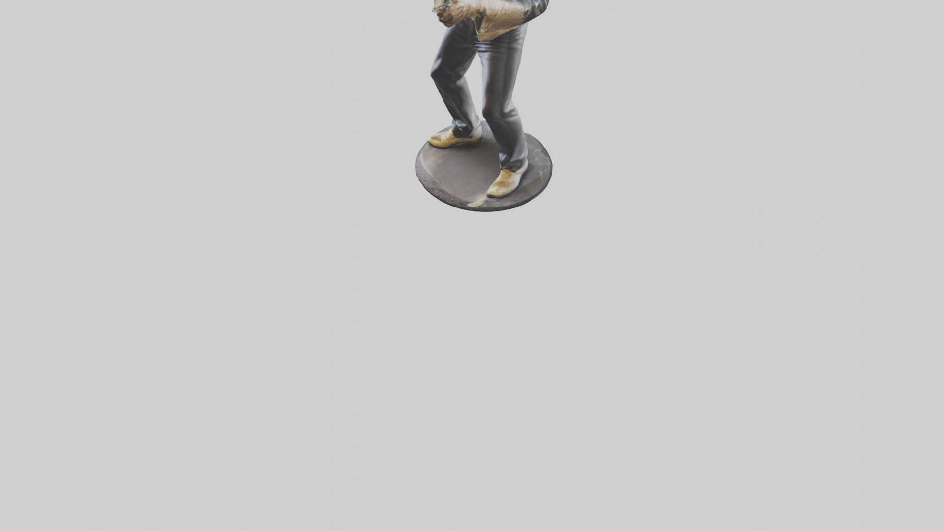 Michael Jackson statue model Low-poly 3D model_5