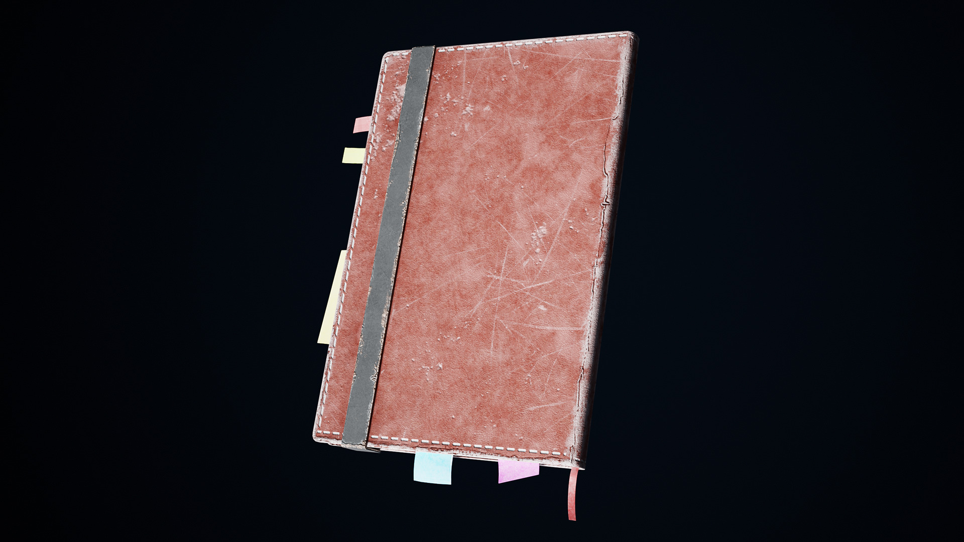 Personal Used Notebook Game Ready Assets Free low-poly 3D model_8