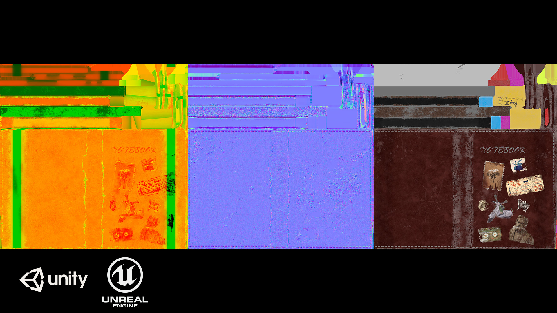 Personal Used Notebook Game Ready Assets Free low-poly 3D model_13