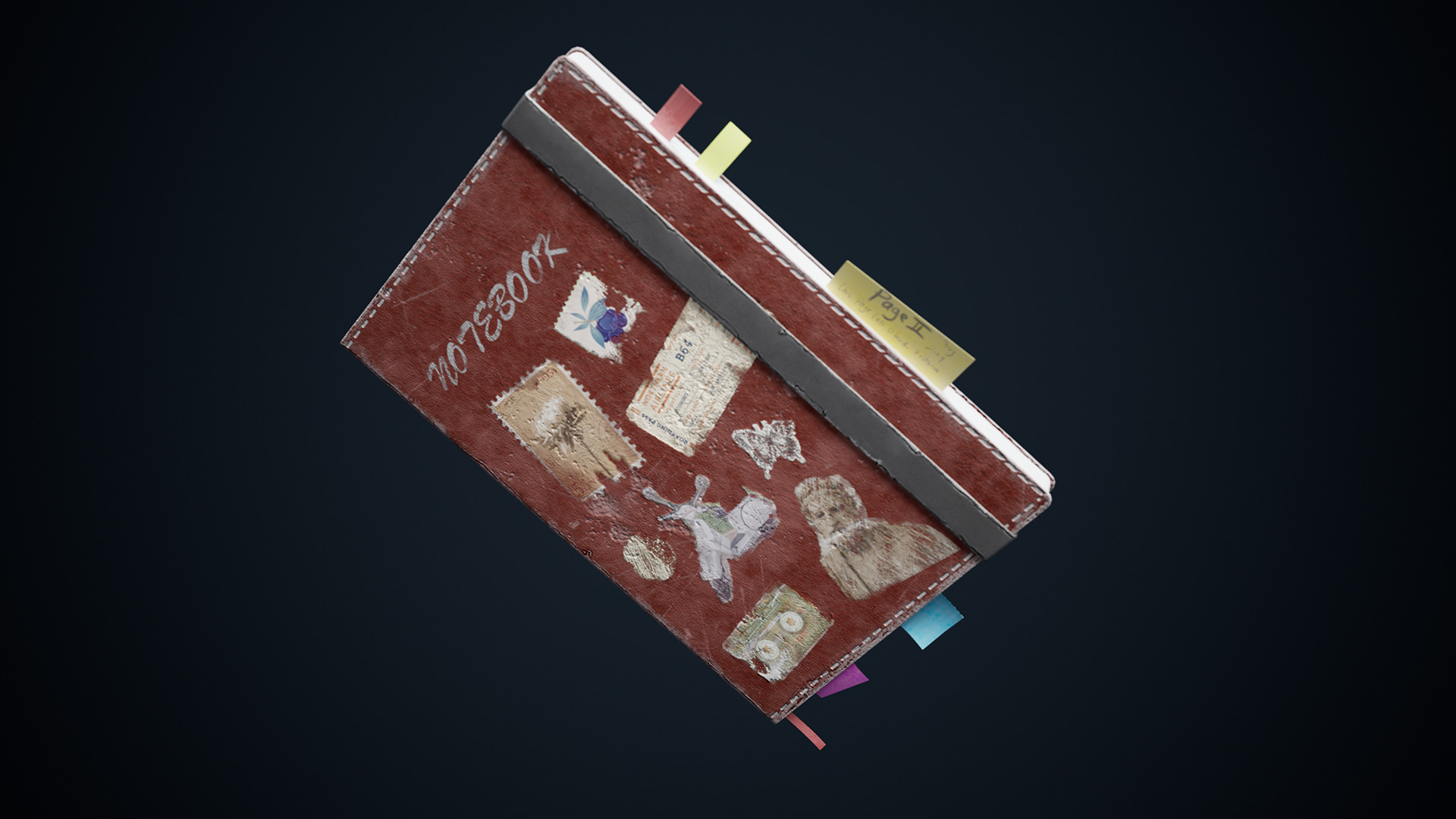 Personal Used Notebook Game Ready Assets Free low-poly 3D model_7