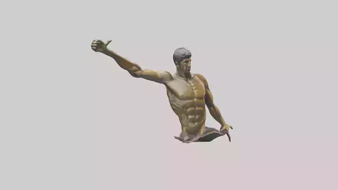 Michael Phelps statue model