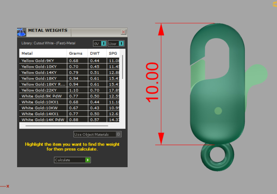 Bracelet Lock  clasp set of gold plated connectors 3D print model_14