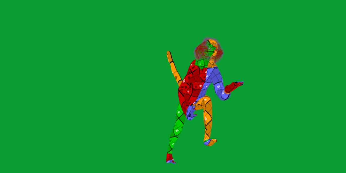 Spider Monkey Low-poly 3D model_29
