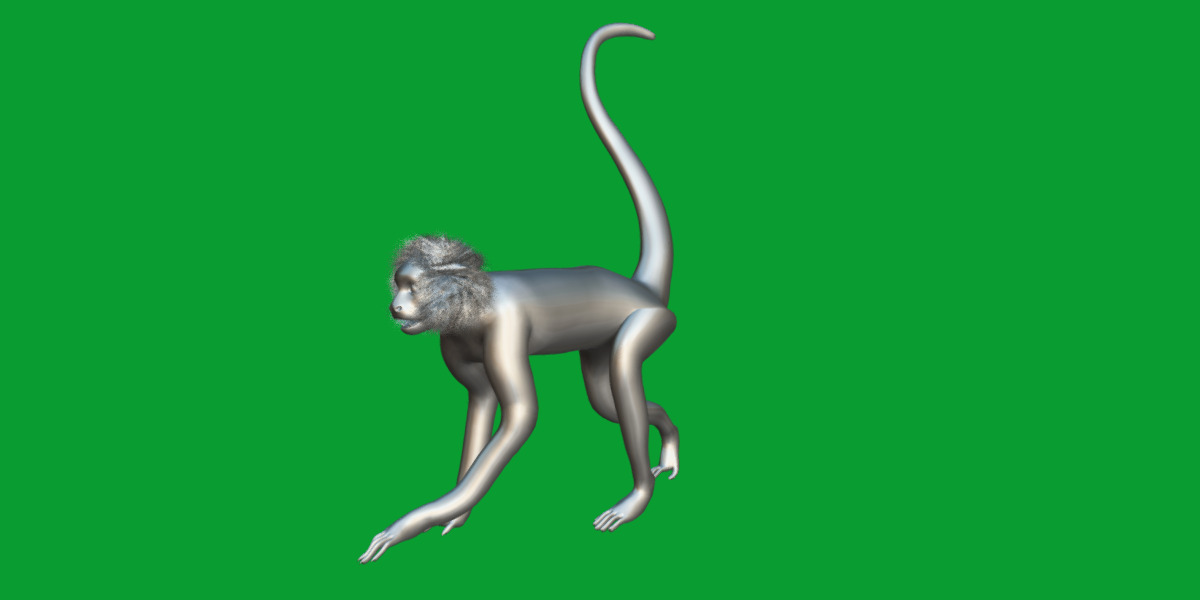 Spider Monkey Low-poly 3D model_18
