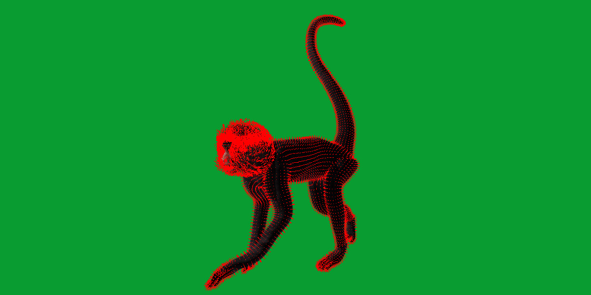 Spider Monkey Low-poly 3D model_25