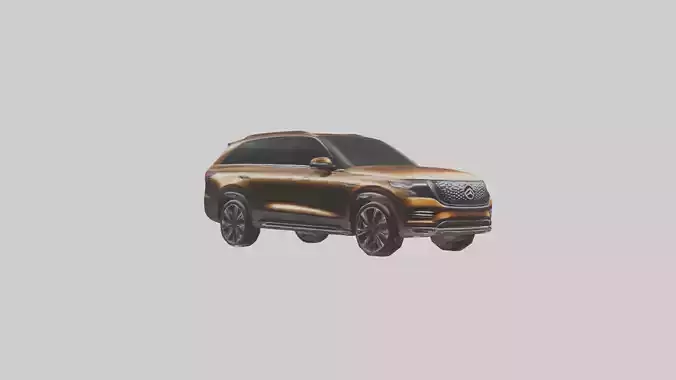 Modern Luxury SUV model Low-poly 3D model