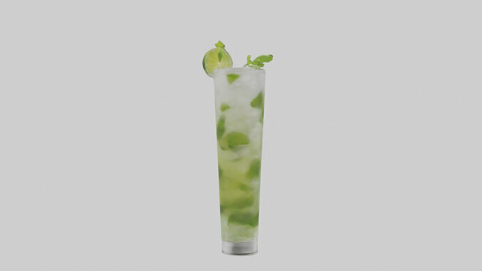 Mojito model Low-poly 3D model 3