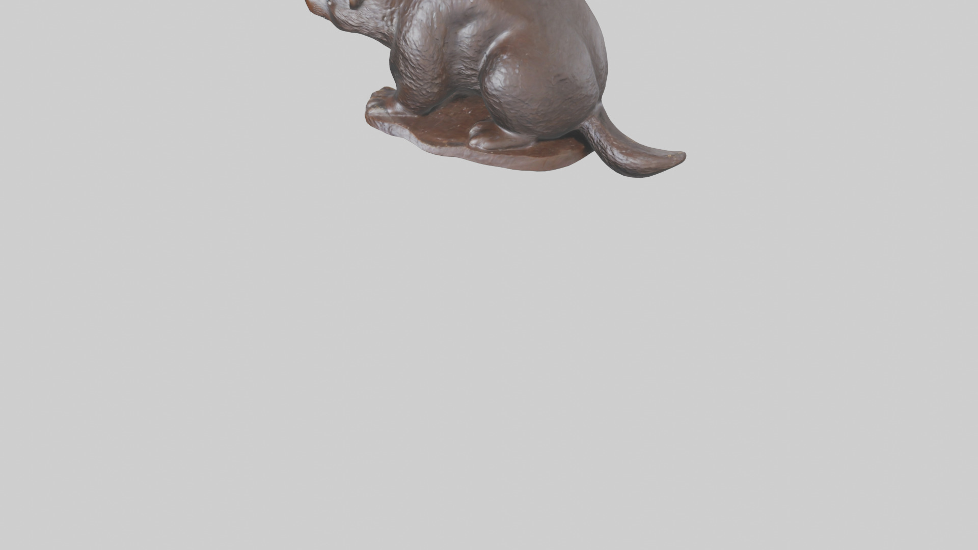 Mole statue model Low-poly 3D model_6