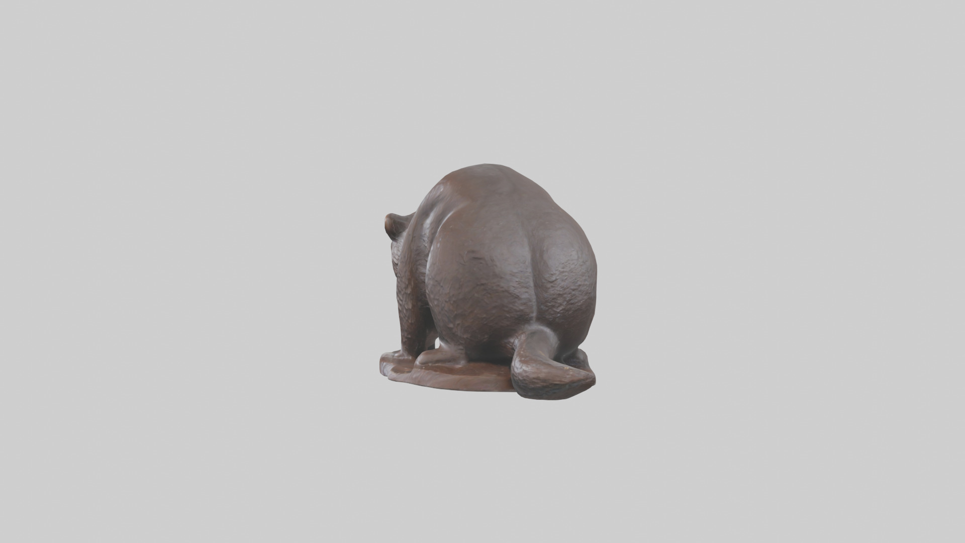Mole statue model Low-poly 3D model_12