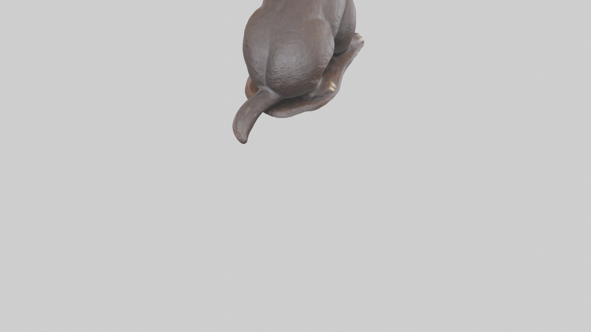 Mole statue model Low-poly 3D model_4