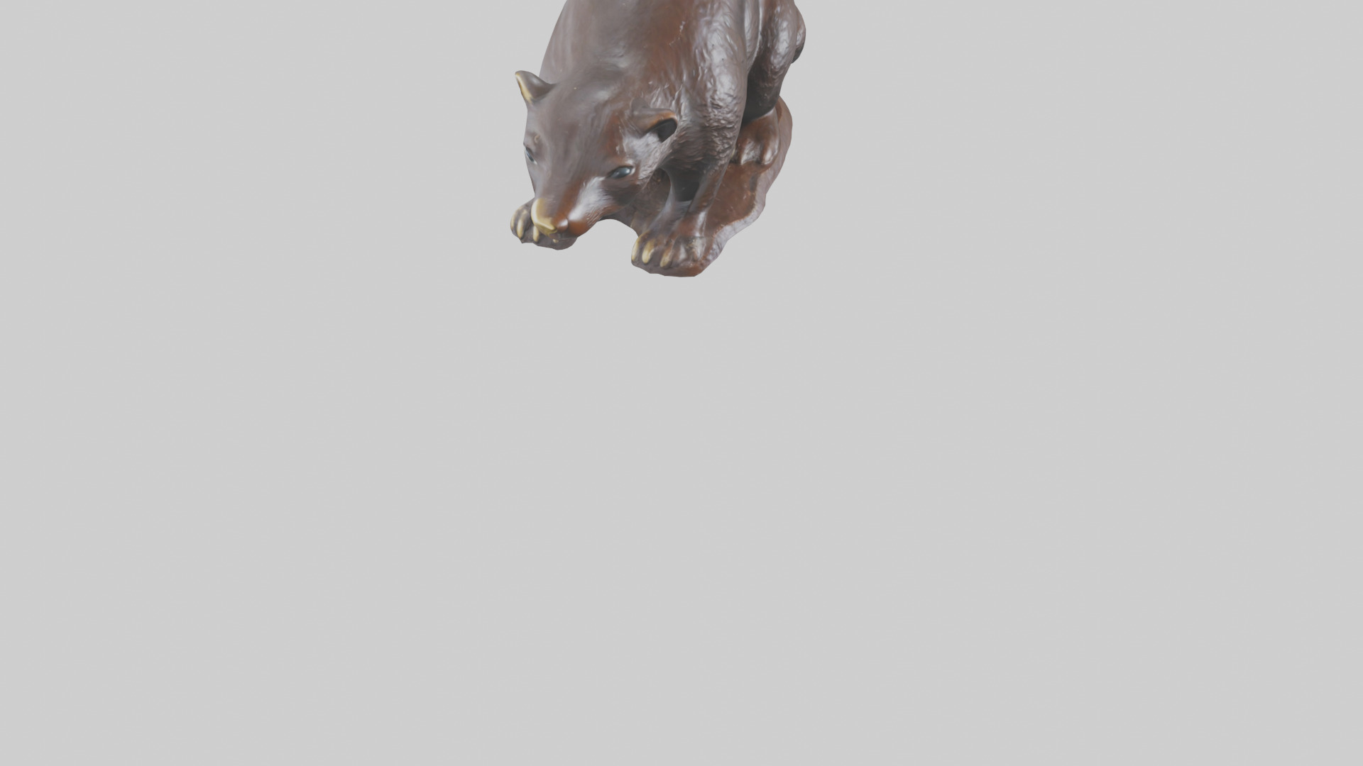 Mole statue model Low-poly 3D model_7