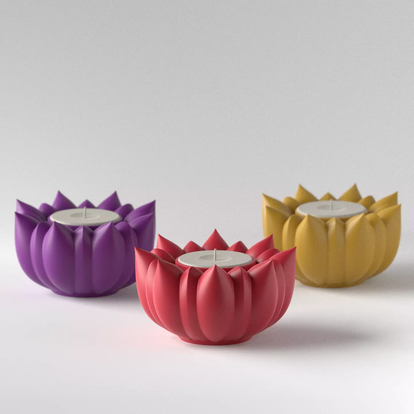 FLOWER TEALIGHT HOLDER 3D print model