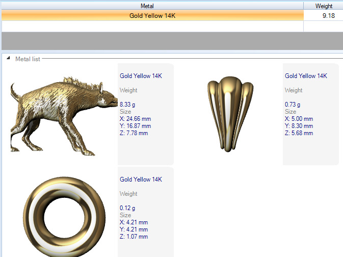 Hyena Animal Pendant  3D print model_20