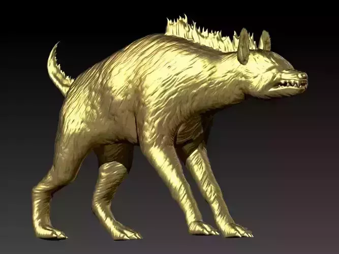 Hyena Animal Pendant  3D print model