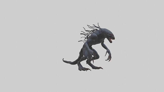 Monster of Darkness model Low-poly 3D model