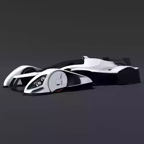 RB Formula racing Concept Low-poly 3D model