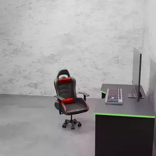 Black Modern Stylish Gaming Desk