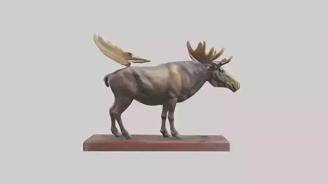 Moose statue model
