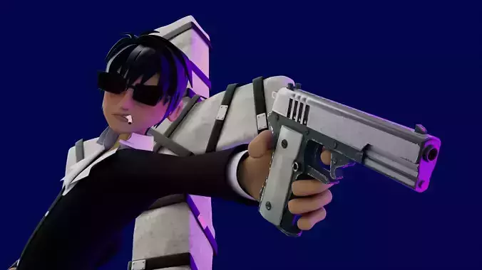 Nicholas D Wolfwood from Trigun material and rigging