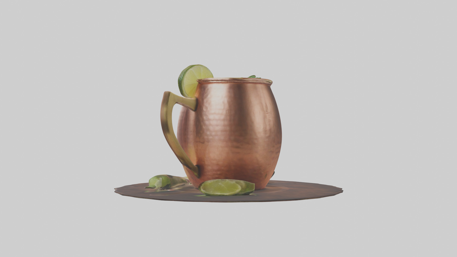 Moscow mule model Low-poly 3D model_1
