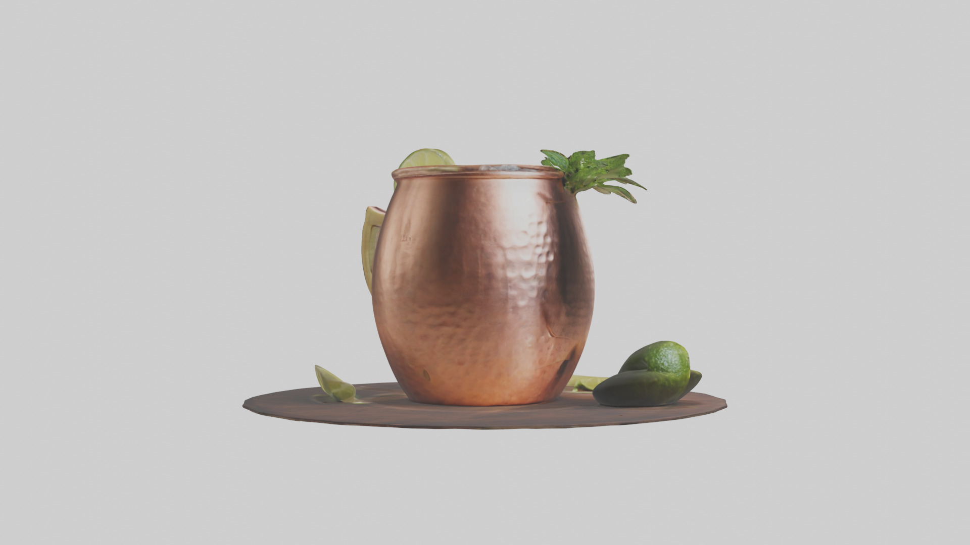 Moscow mule model Low-poly 3D model_2