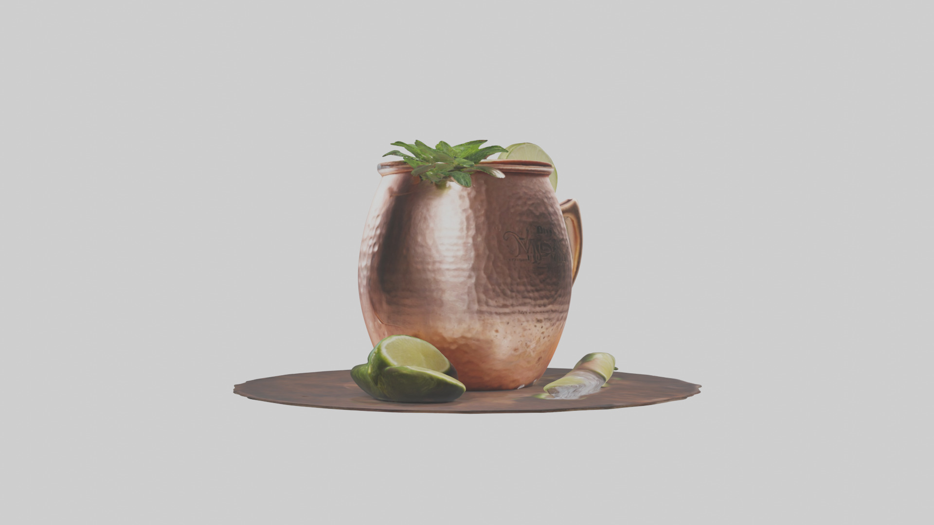 Moscow mule model Low-poly 3D model_11