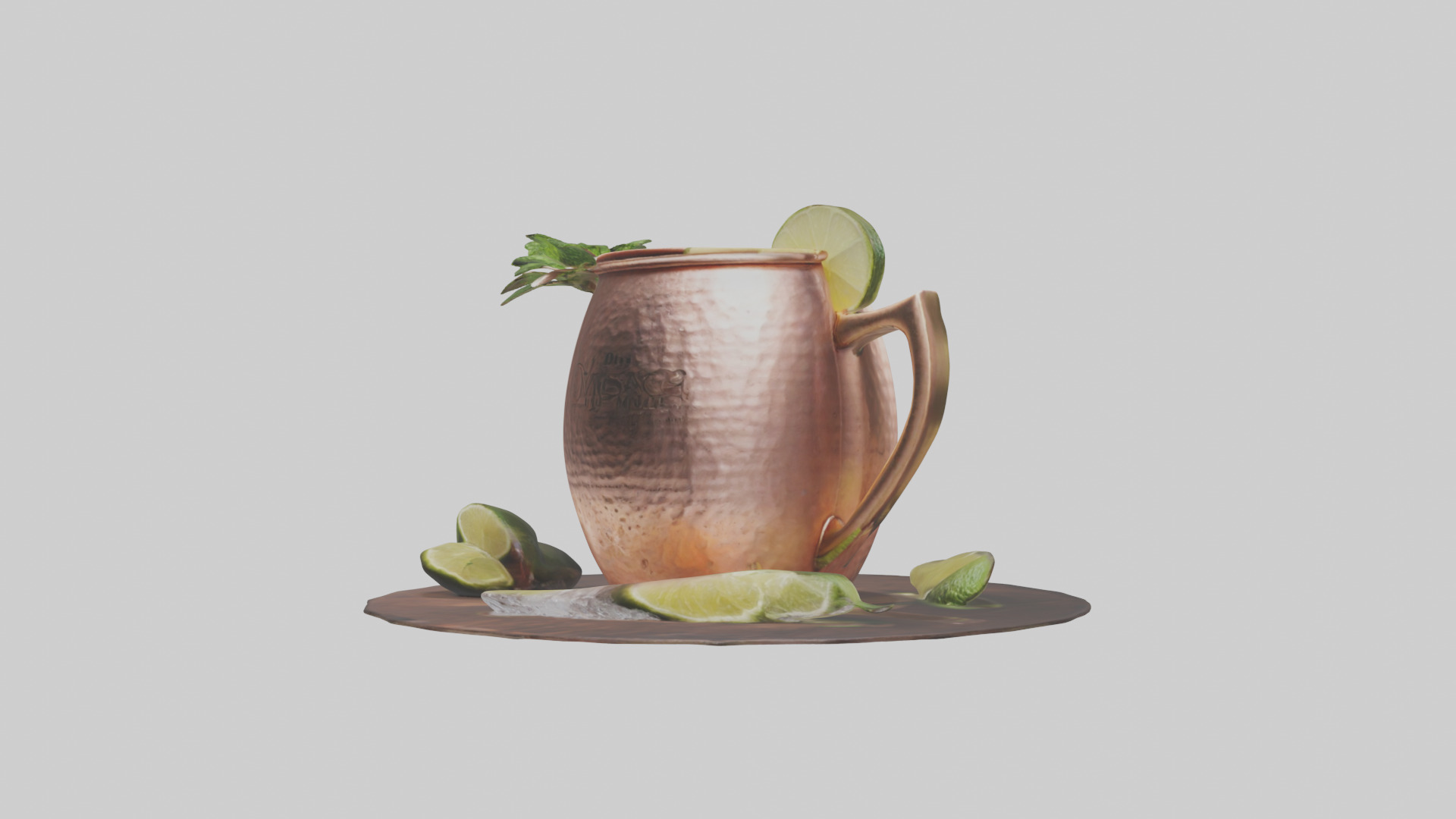 Moscow mule model Low-poly 3D model_10