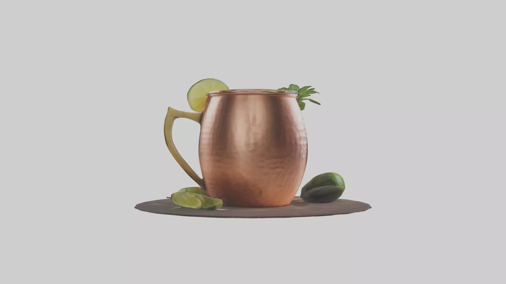 Moscow mule model Low-poly 3D model_0