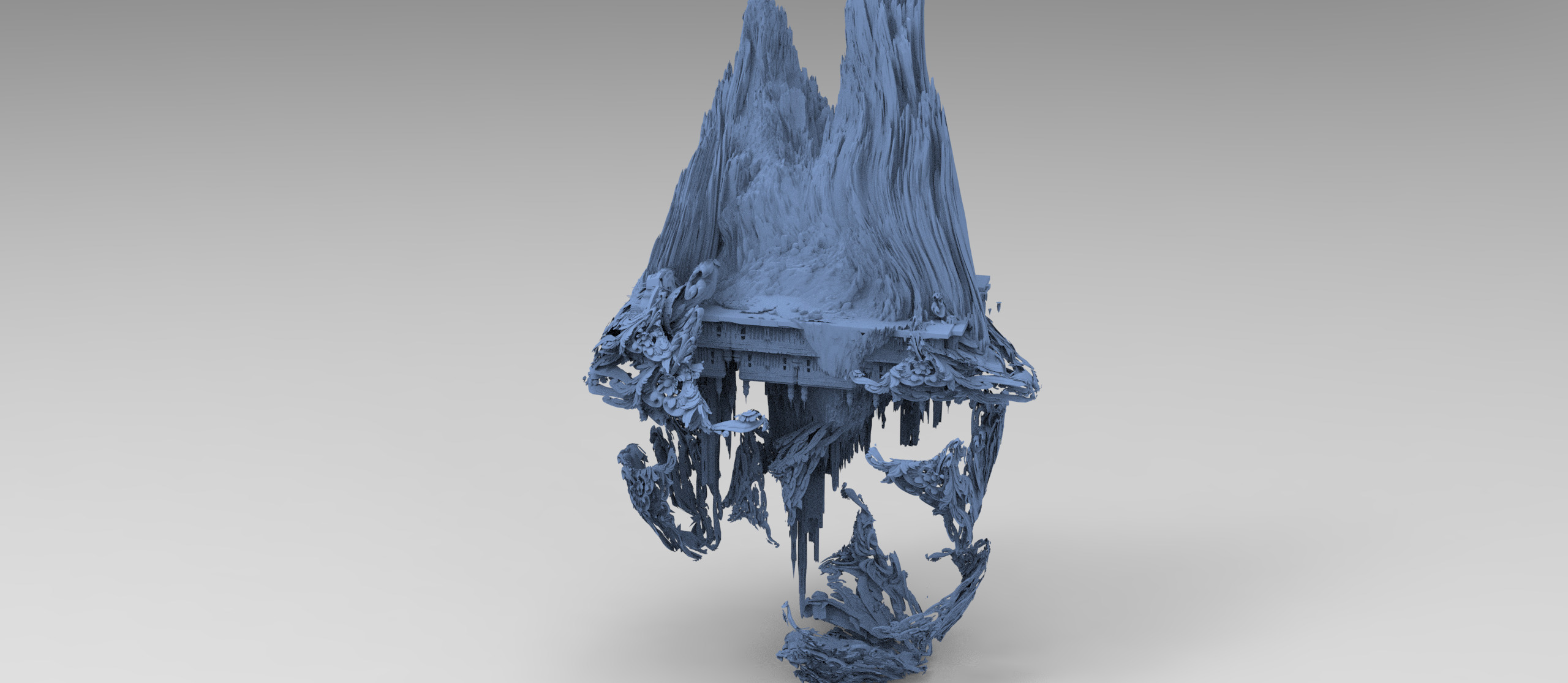 Fantasy underworld mountains collection 1 3D model_8