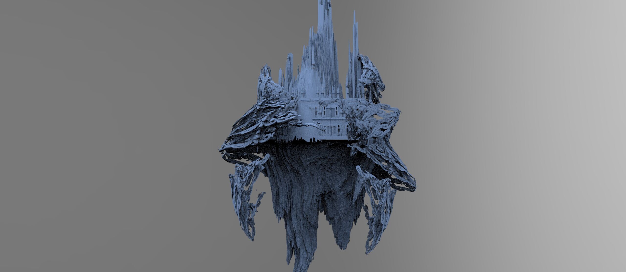 Fantasy underworld mountains collection 1 3D model_11