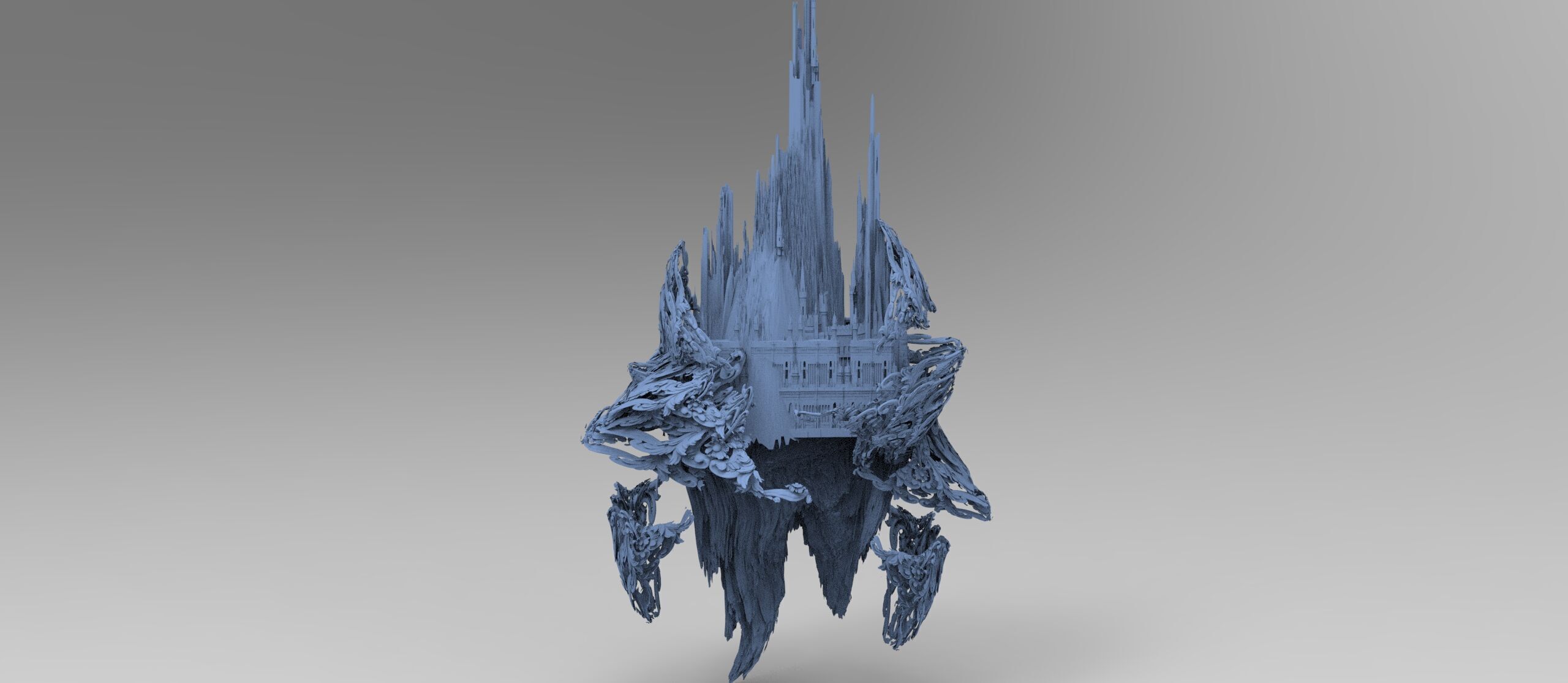 Fantasy underworld mountains collection 1 3D model_10