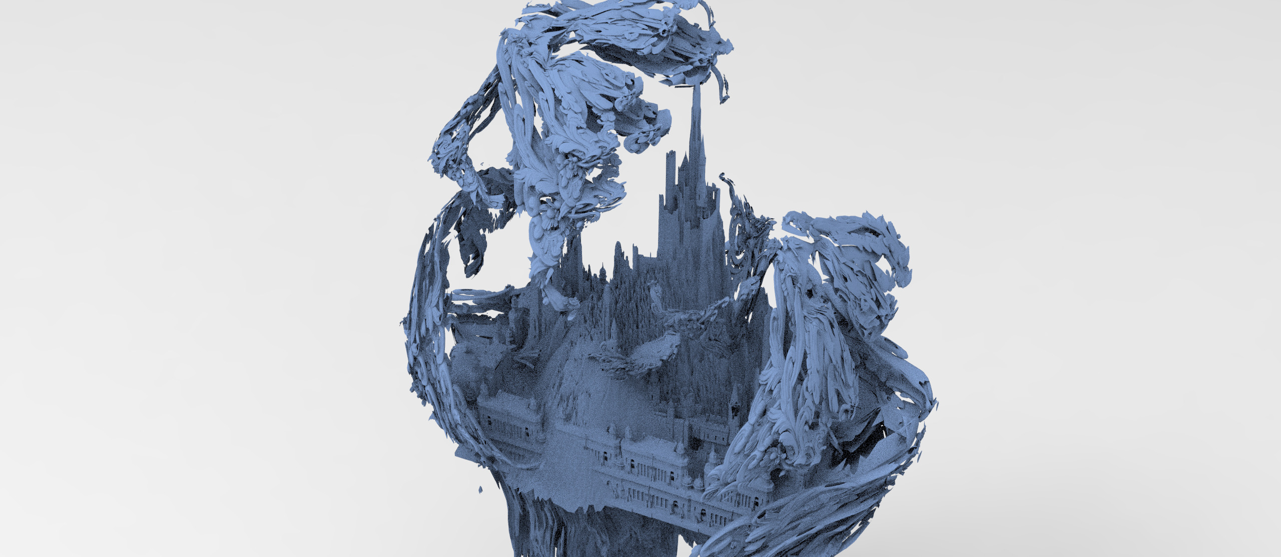 Fantasy underworld mountains collection 1 3D model_5
