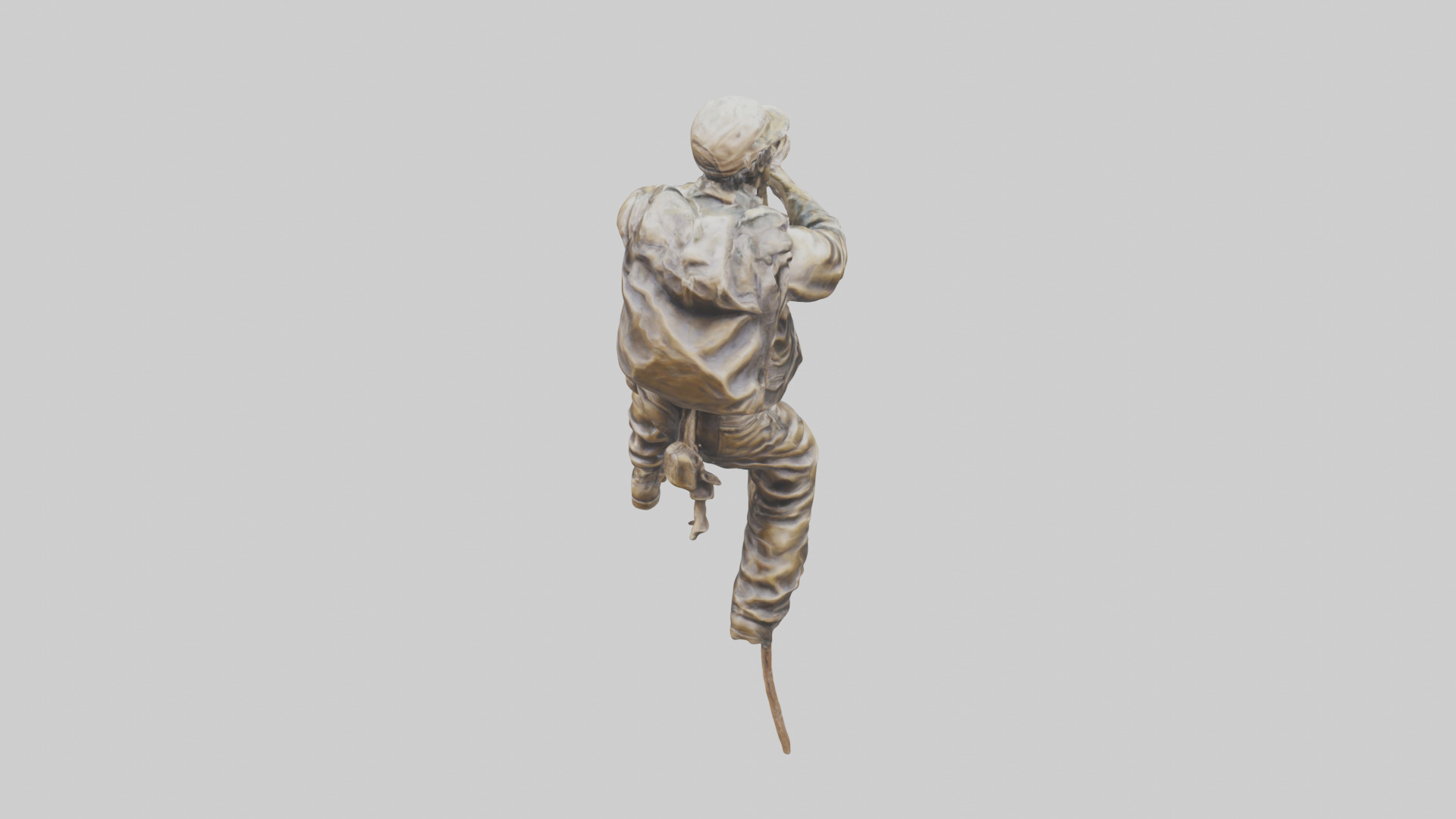 Mountain Climber Statue model Low-poly 3D model_15