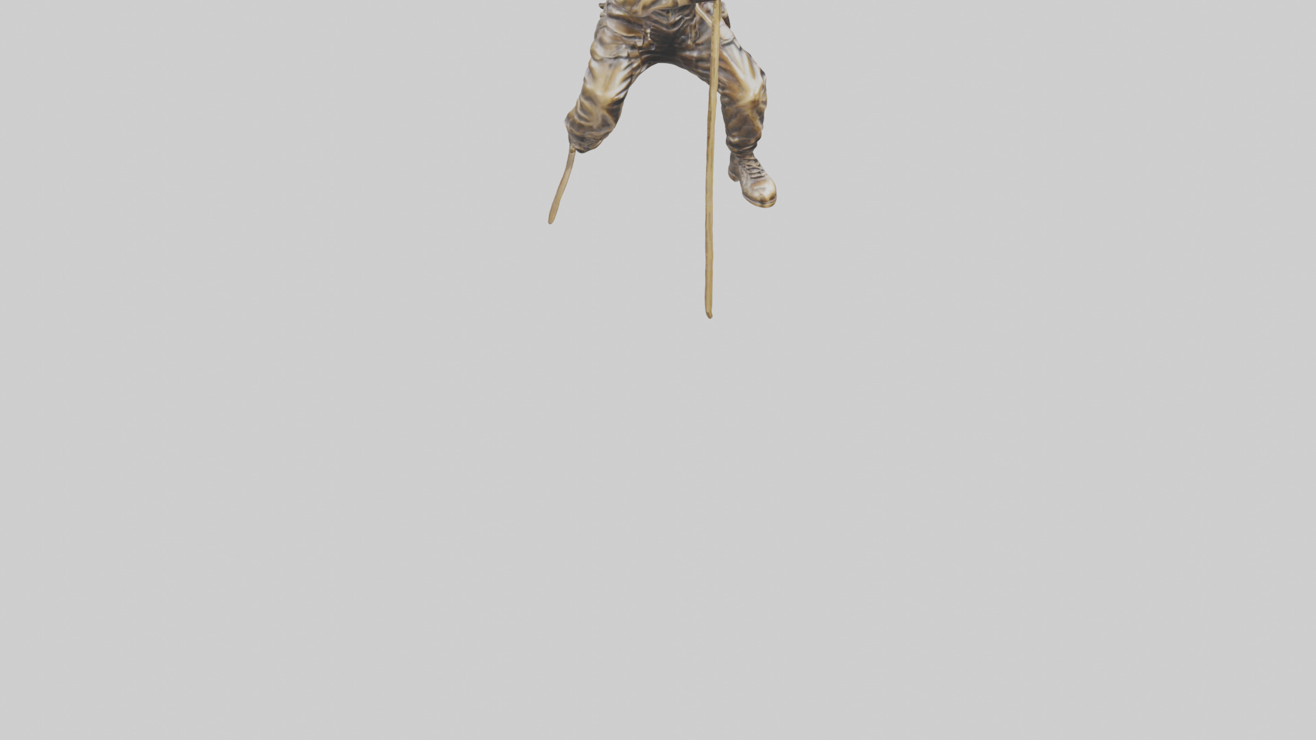 Mountain Climber Statue model Low-poly 3D model_8