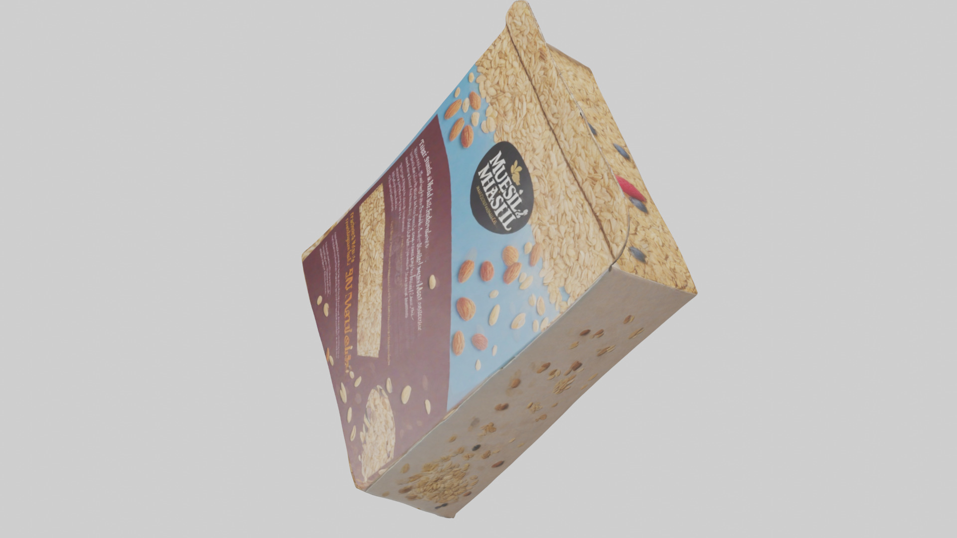 Muesli Box model Low-poly 3D model_17