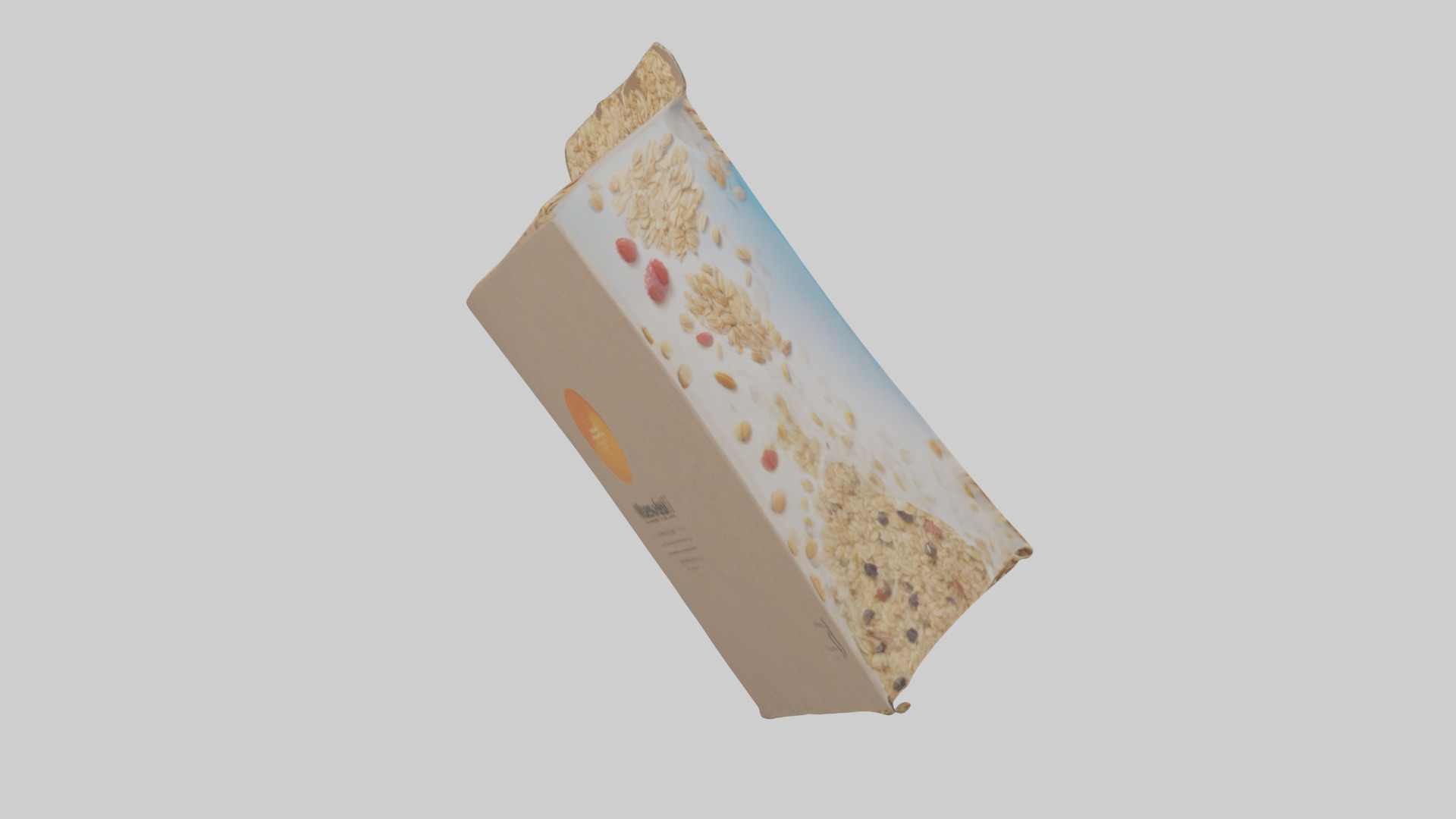 Muesli Box model Low-poly 3D model_13