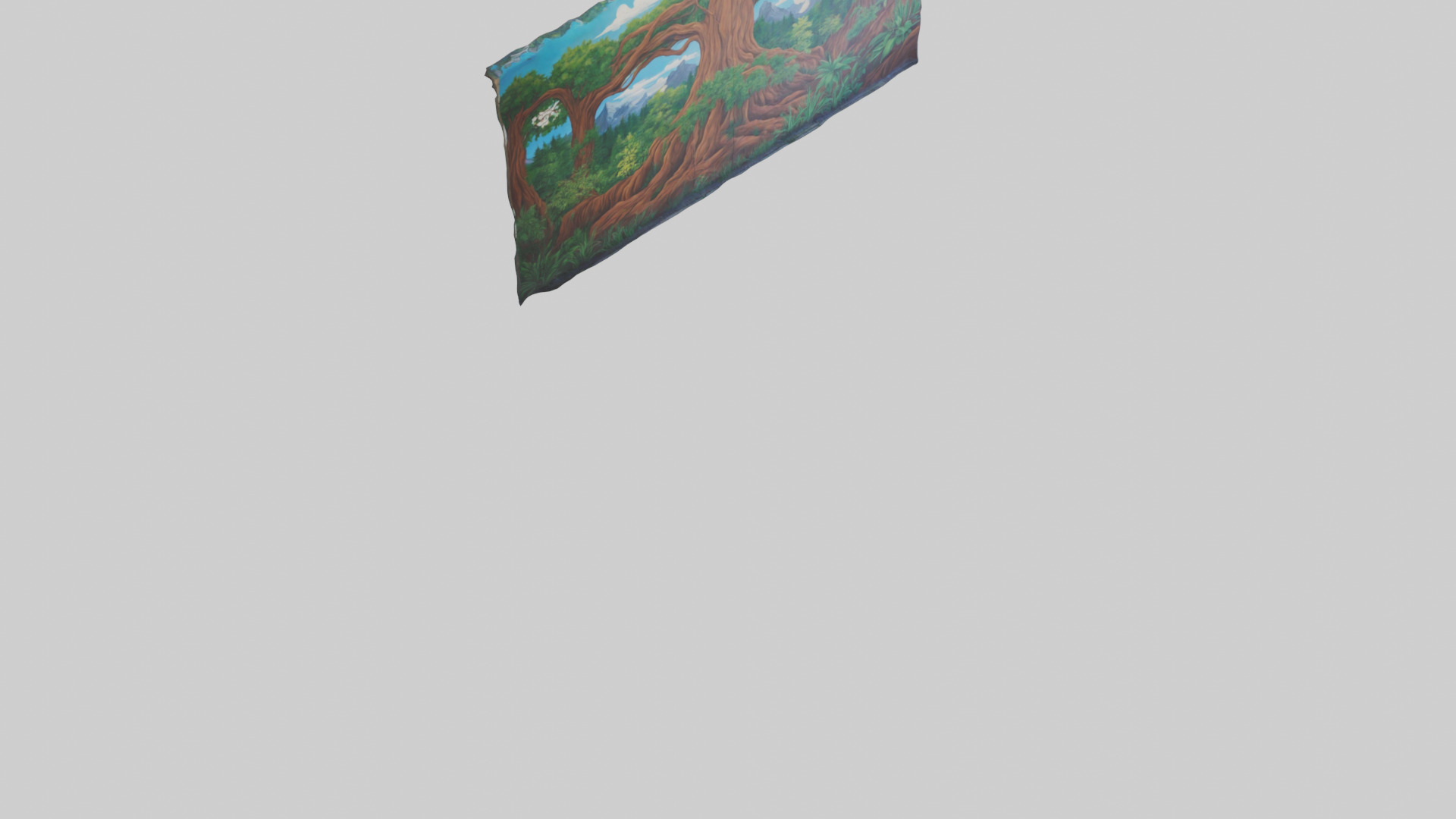 Murals with Nature Themes Low-poly 3D model_6