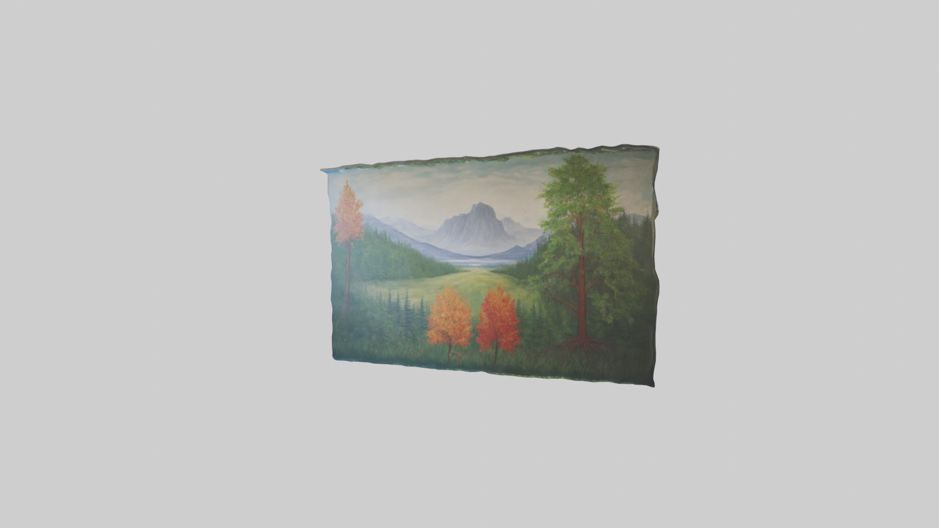 Murals with Nature Themes Low-poly 3D model_2