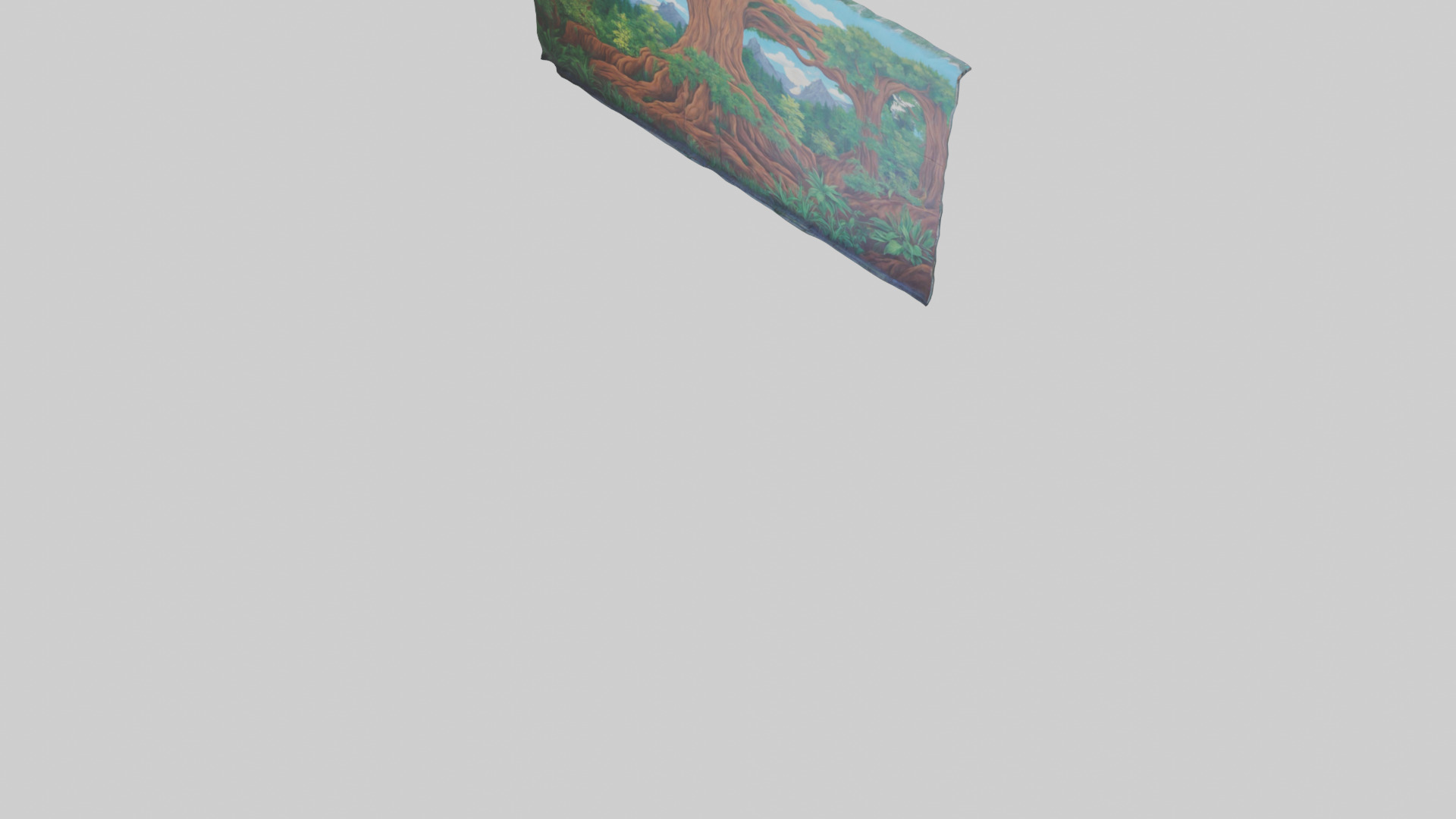 Murals with Nature Themes Low-poly 3D model_5