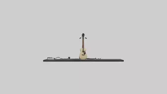 Music Recording Studio Low-poly 3D model