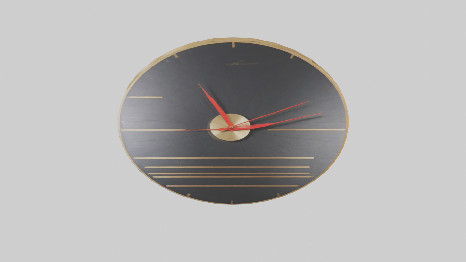 Music Wall Clock model Low-poly 3D model_15