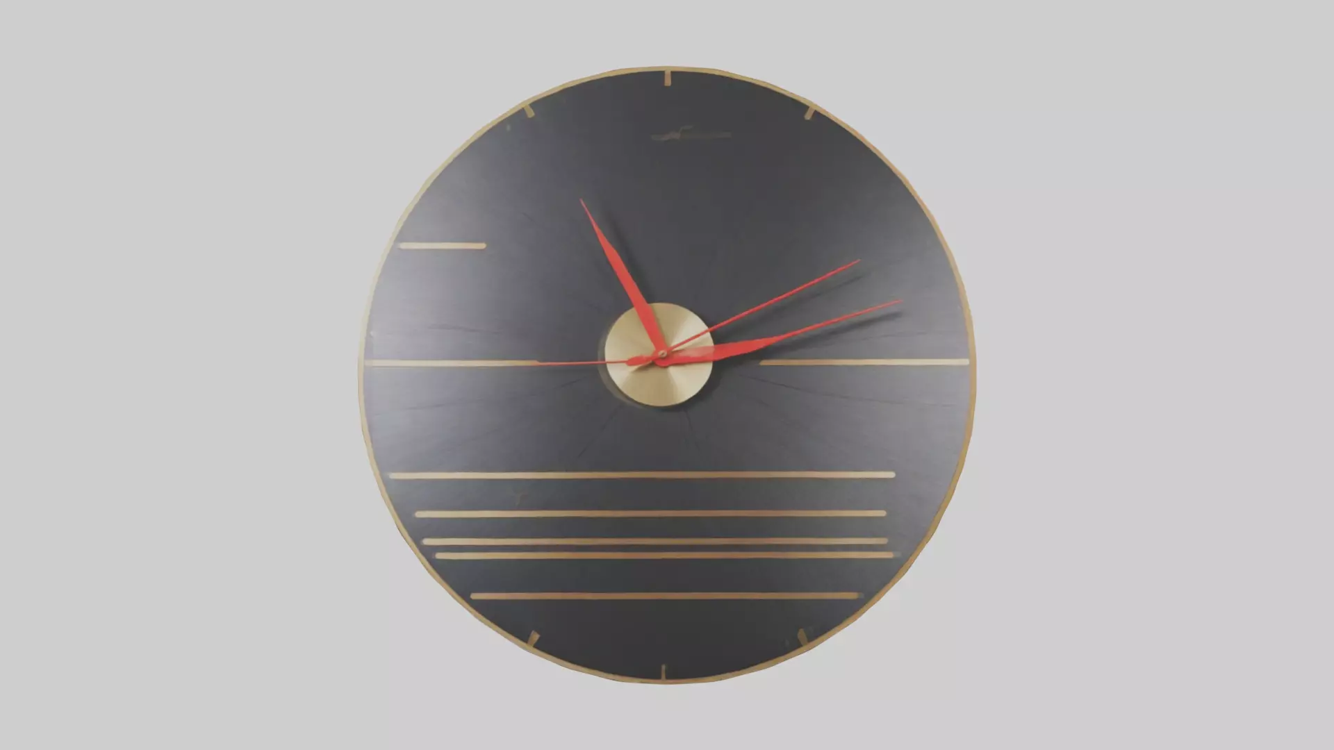 Music Wall Clock model Low-poly 3D model_0