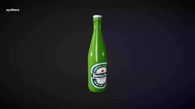 Bottle Heineken 3D model