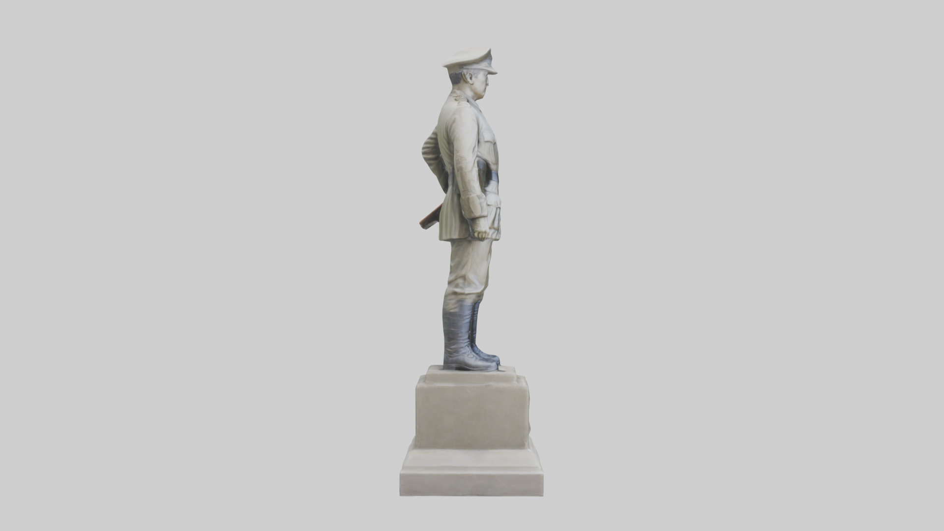 National Soldier Statue model Low-poly 3D model_13