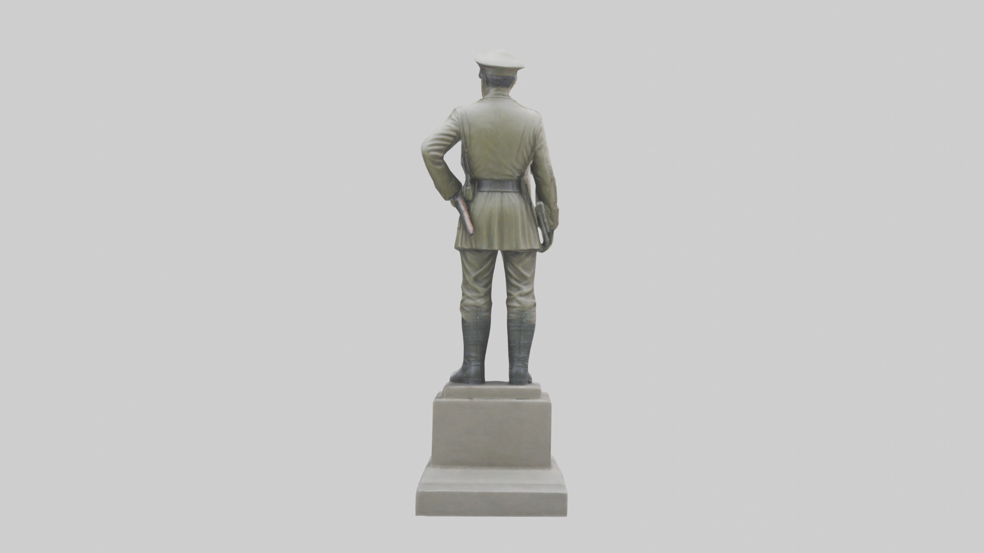 National Soldier Statue model Low-poly 3D model_2
