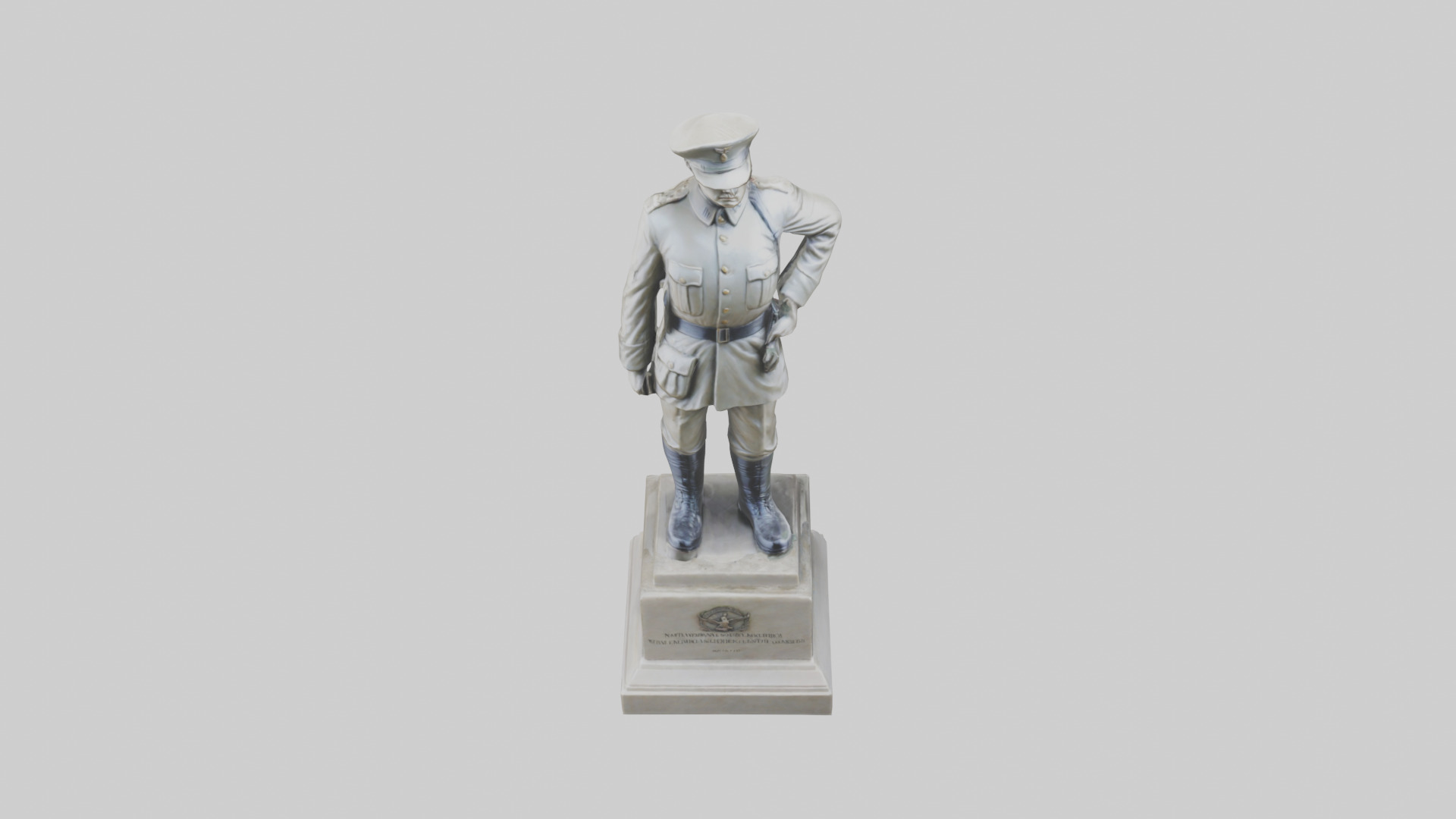 National Soldier Statue model Low-poly 3D model_16