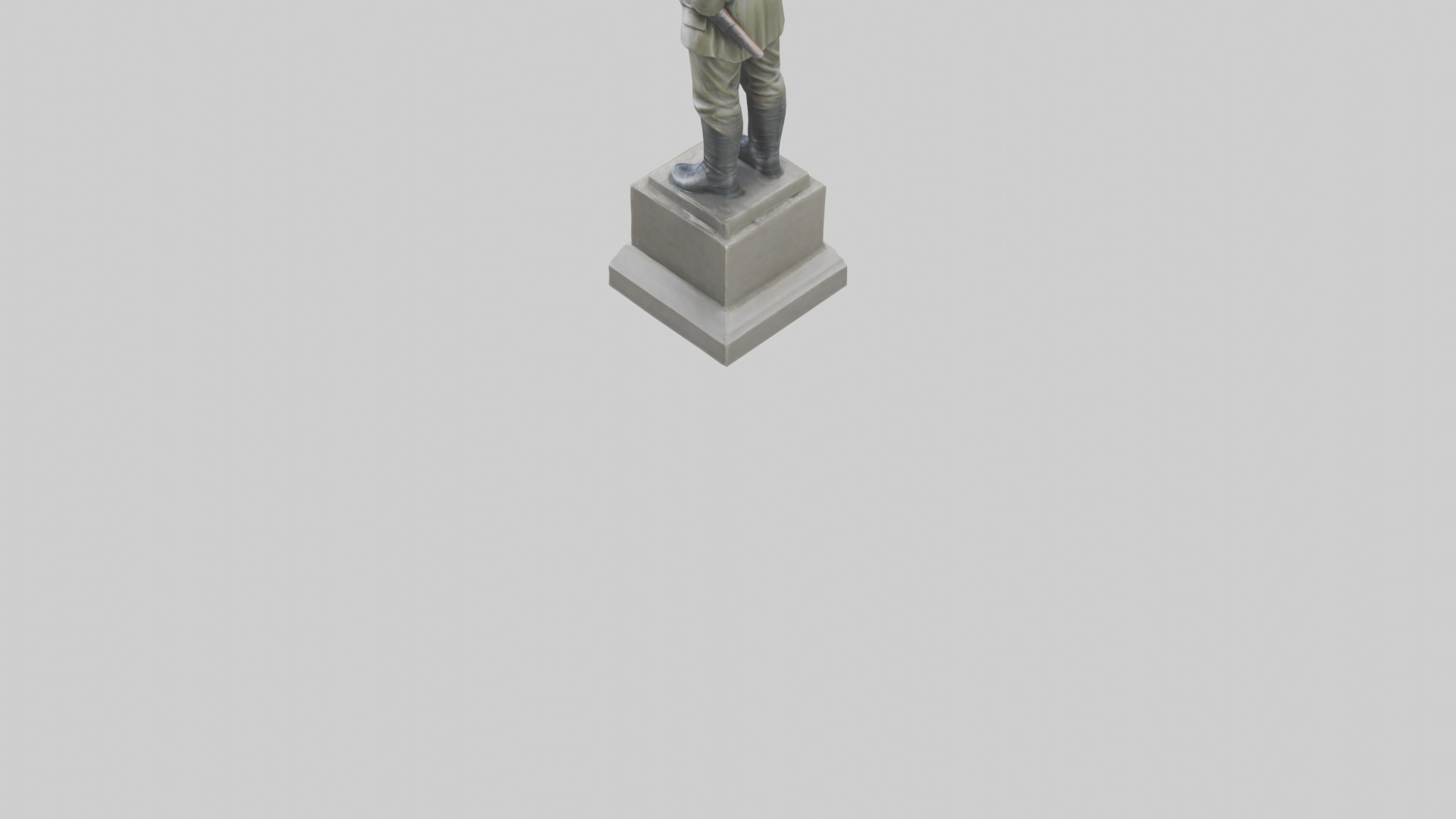 National Soldier Statue model Low-poly 3D model_5