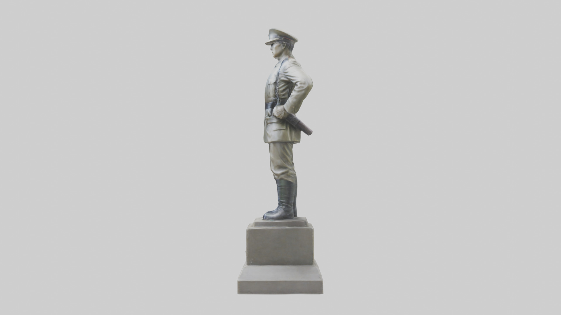 National Soldier Statue model Low-poly 3D model_12