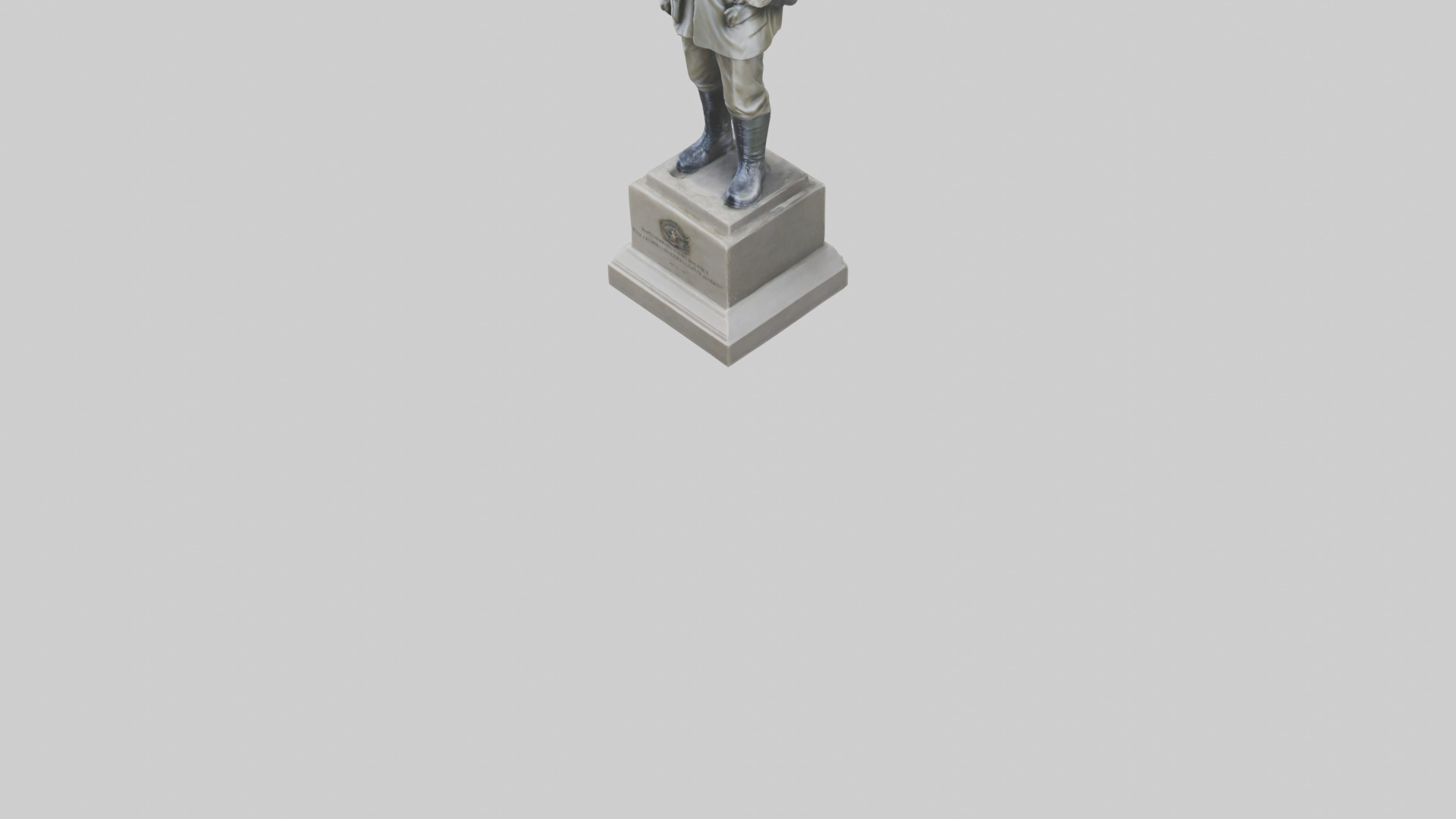 National Soldier Statue model Low-poly 3D model_7