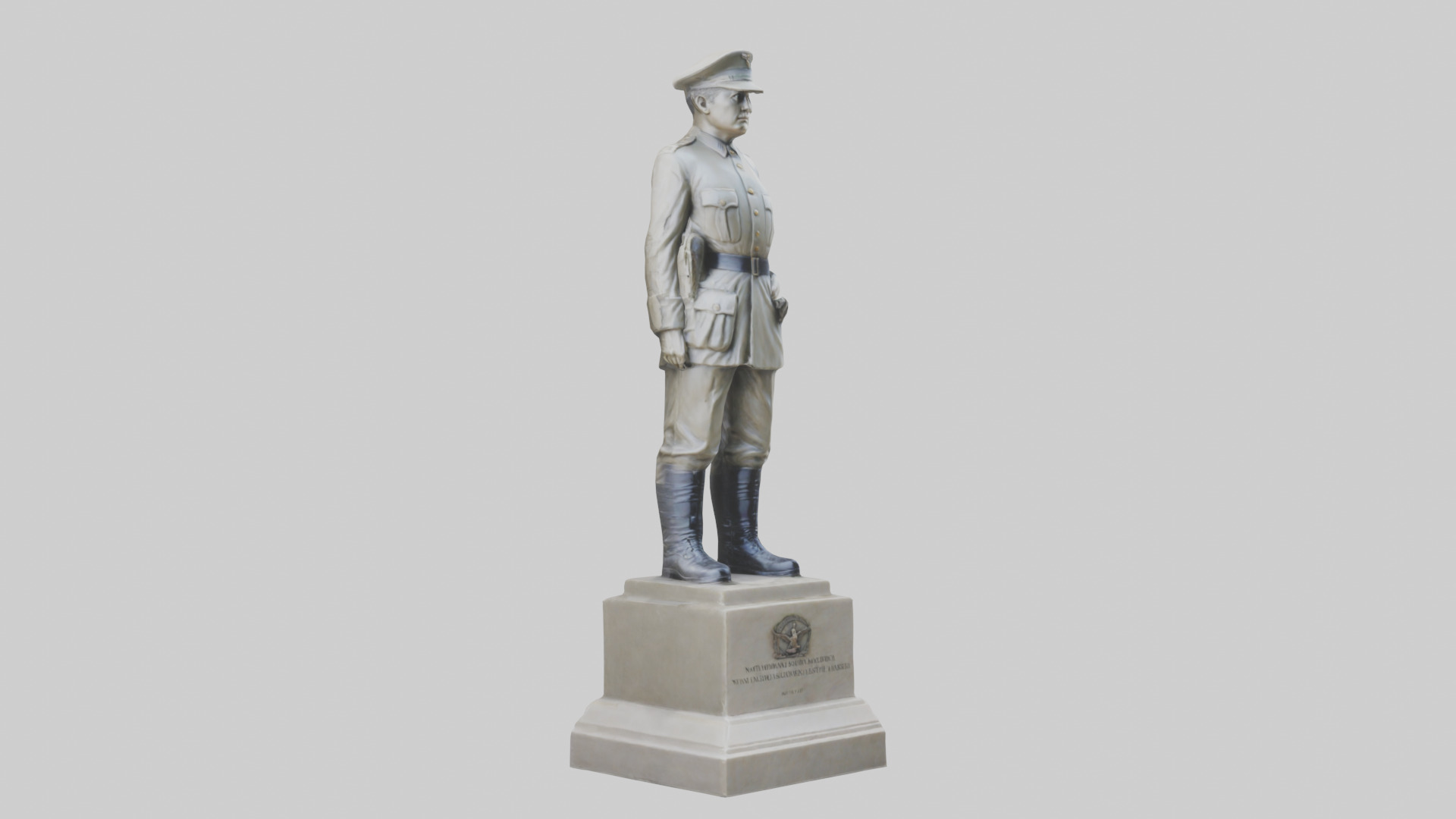 National Soldier Statue model Low-poly 3D model_9